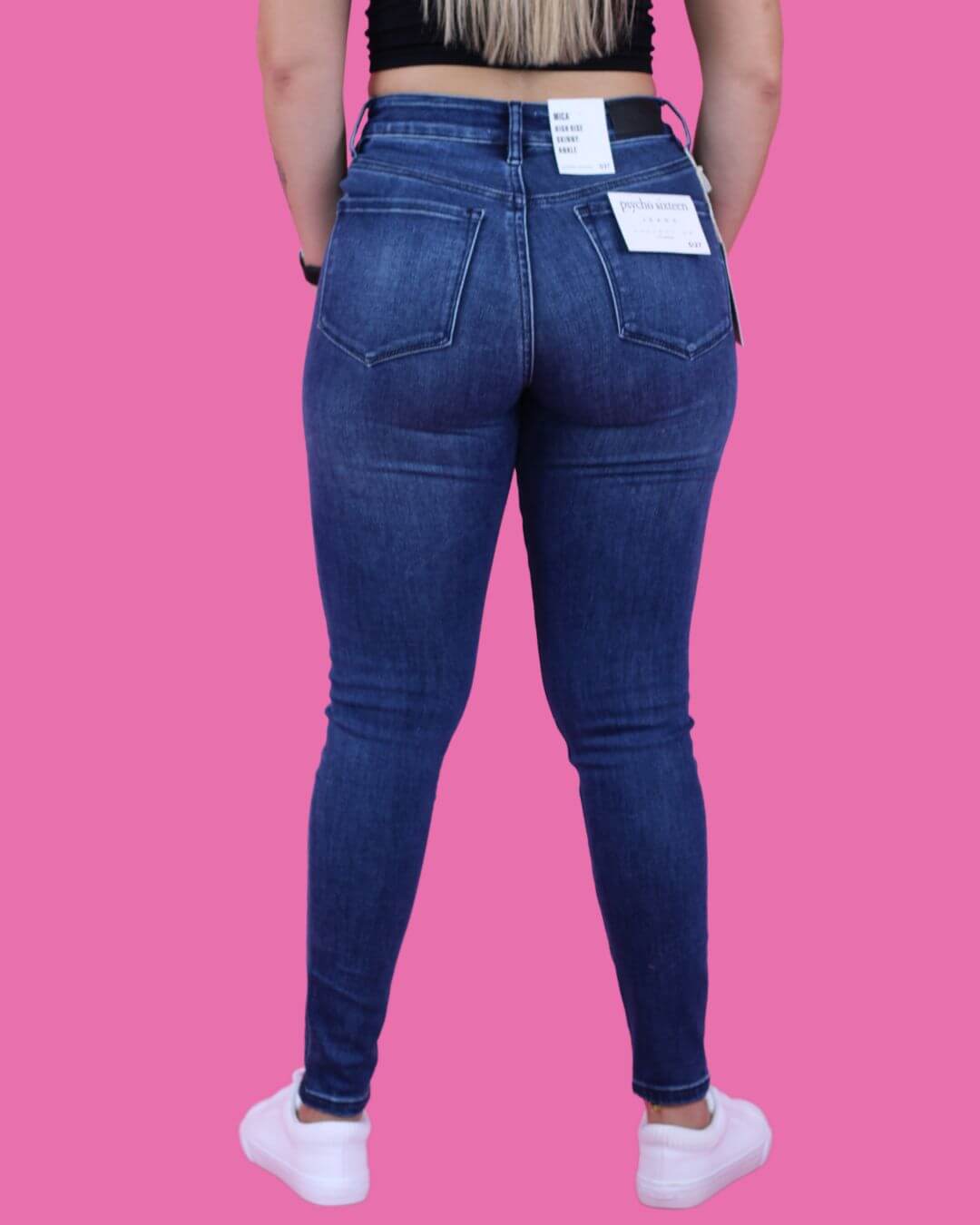JEANS PSYCHO SIXTEEN AZUL OSCURO PARA DAMA