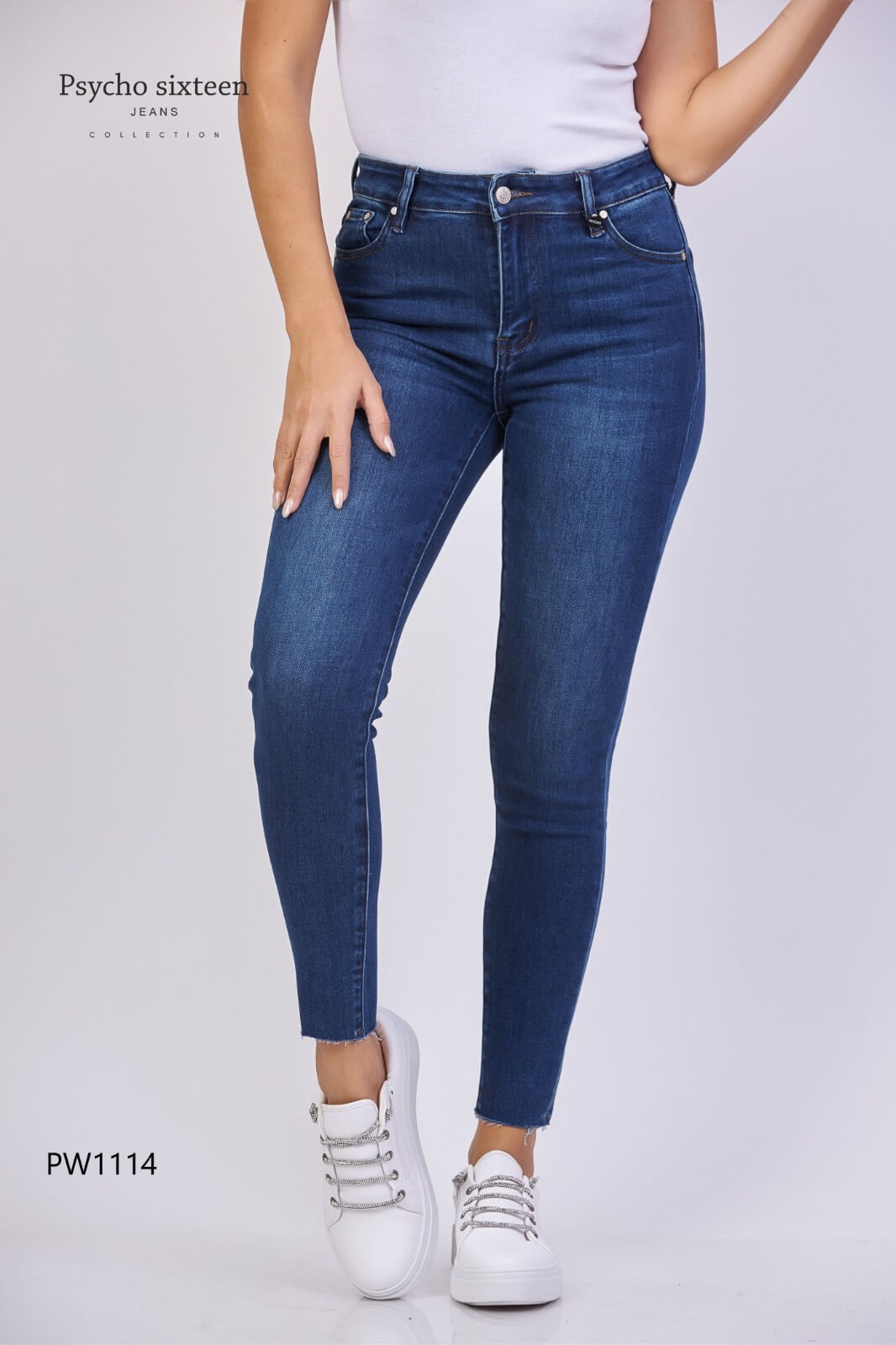 JEANS PSYCHO SIXTEEN AZUL OSCURO PARA DAMA