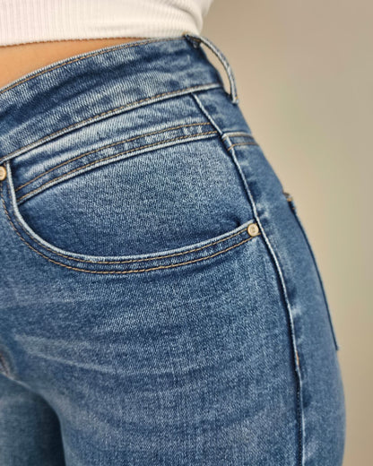 JEANS PSYCHO AZUL MEDIO PARA DAMA