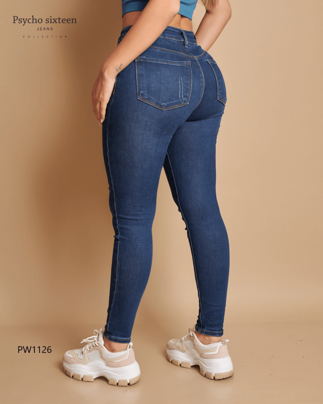 JEANS PSYCHO SIXTEEN AZUL PARA DAMA