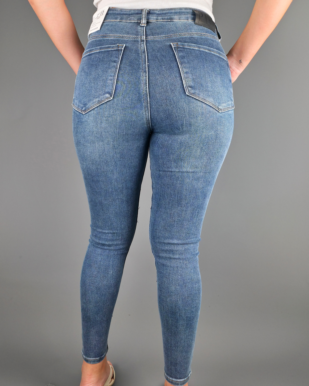 JEANS PYSCHO SKINNY AZUL PARA DAMA