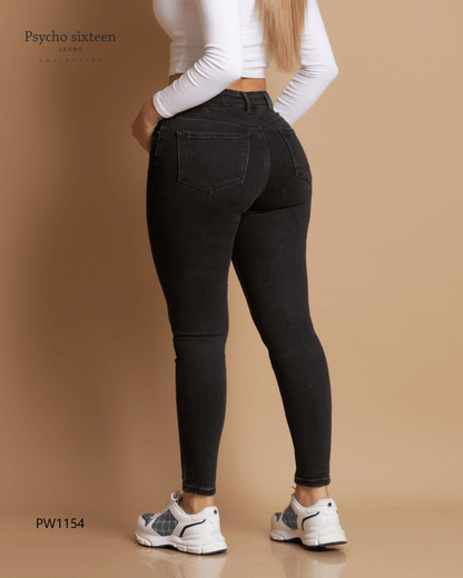 JEANS PSYCHO NEGRO DE DAMA