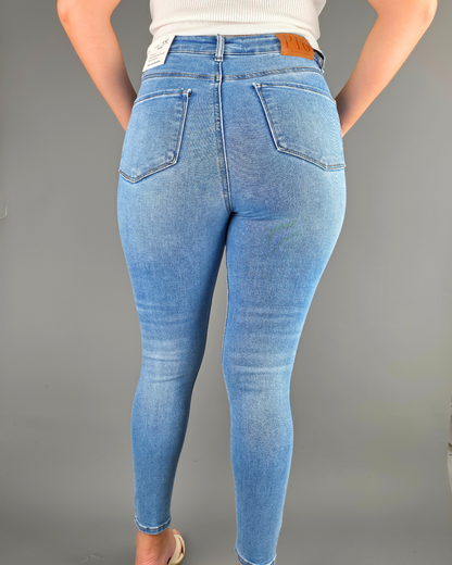 JEANS PYSCHO SKINNY CELESTE PARA DAMA
