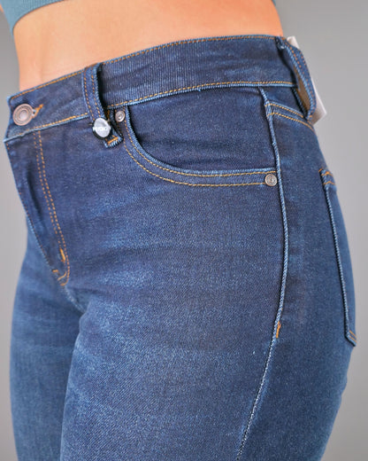 JEANS PSYCHO HIGH RISE SKINNY AZUL  PARA DAMA