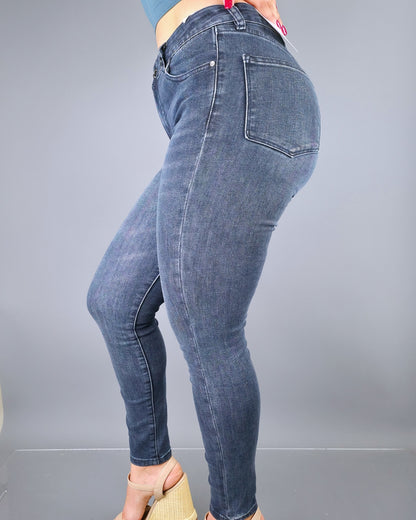 JEANS PSYCHO AZUL OSCURO HIGH RISE SKINNY