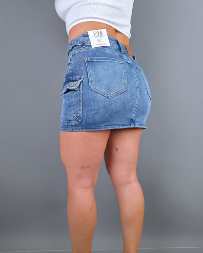 SHORT ENAGUA AZUL CLARO PSYCHO SIXTEEN