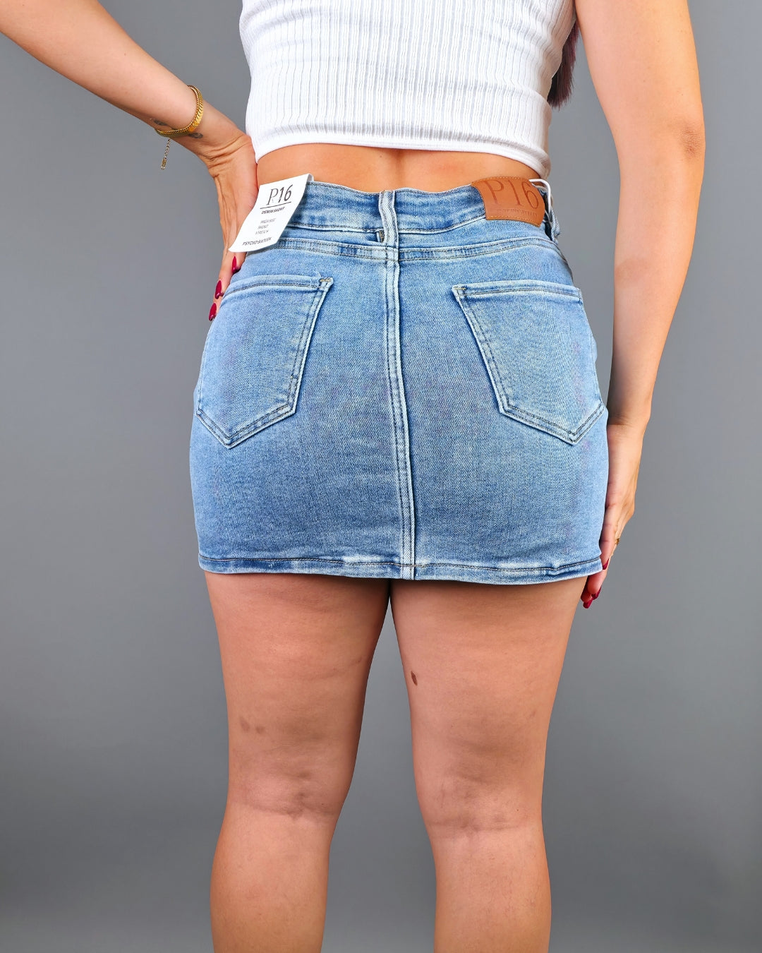 SHORT ENAGUA CELESTE PSYCHO SIXTEEN