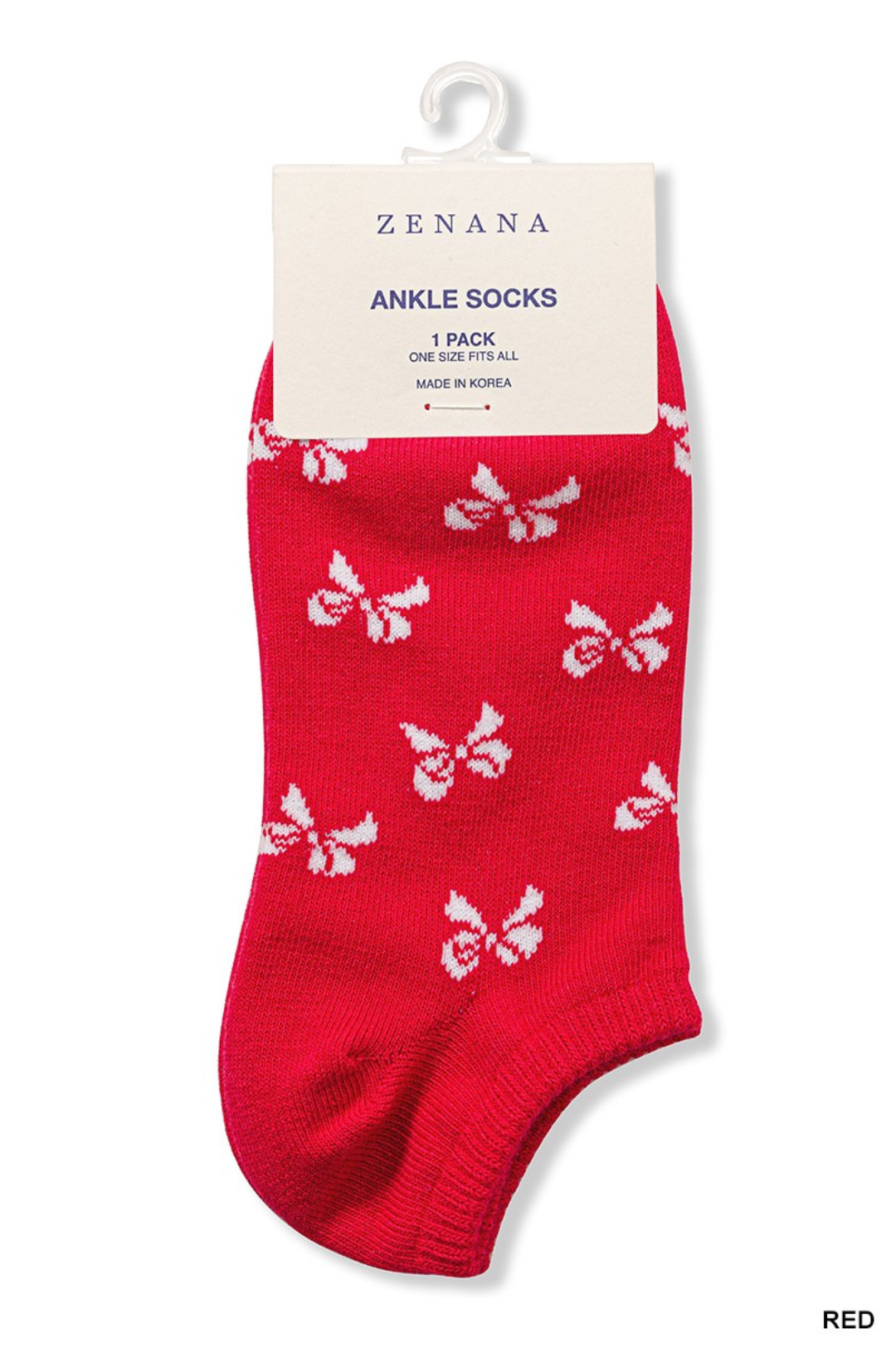 CALCETA ZENANA ROJA PARA DAMA