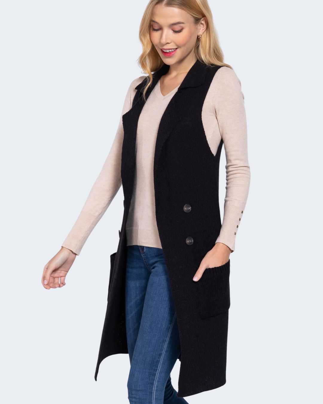 CARDIGAN ACTIVE NEGRO PARA DAMA