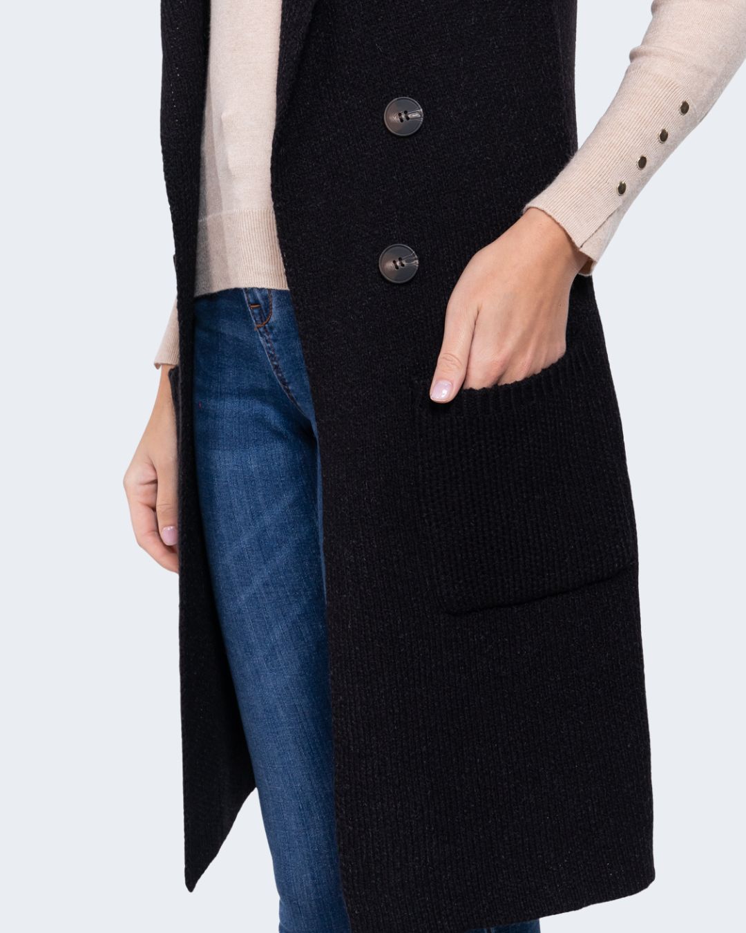 CARDIGAN ACTIVE NEGRO PARA DAMA