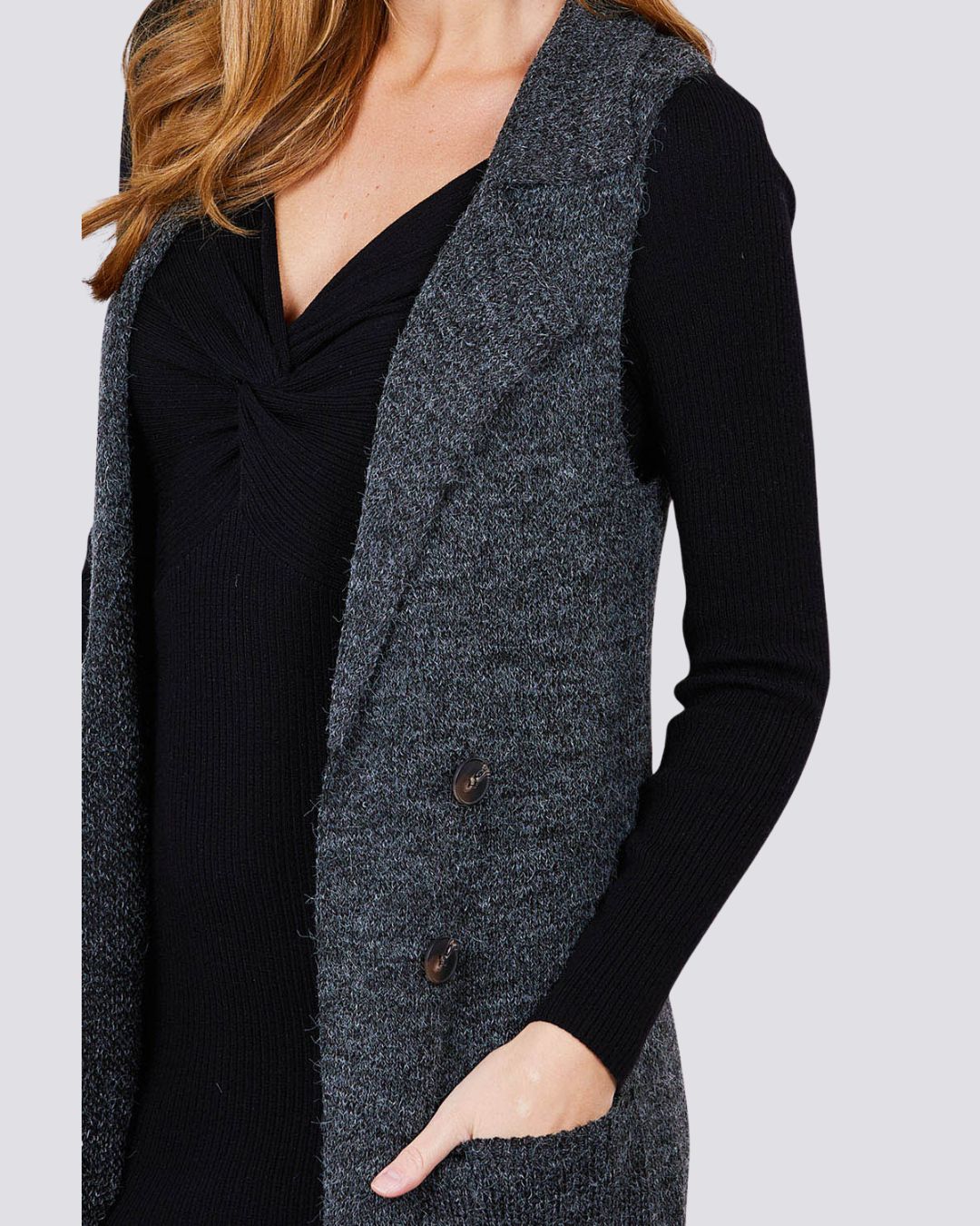 CARDIGAN ACTIVE GRIS PARA DAMA