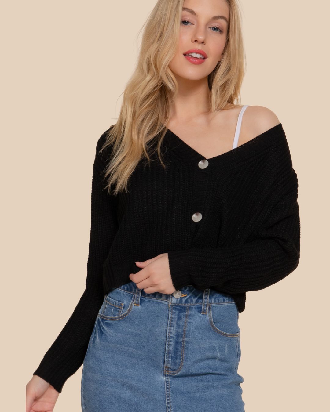 SWEATER ACTIVE NEGRO PARA DAMA