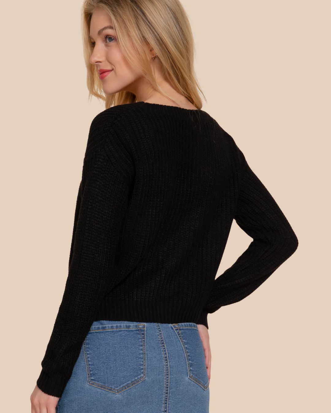 SWEATER ACTIVE NEGRO PARA DAMA