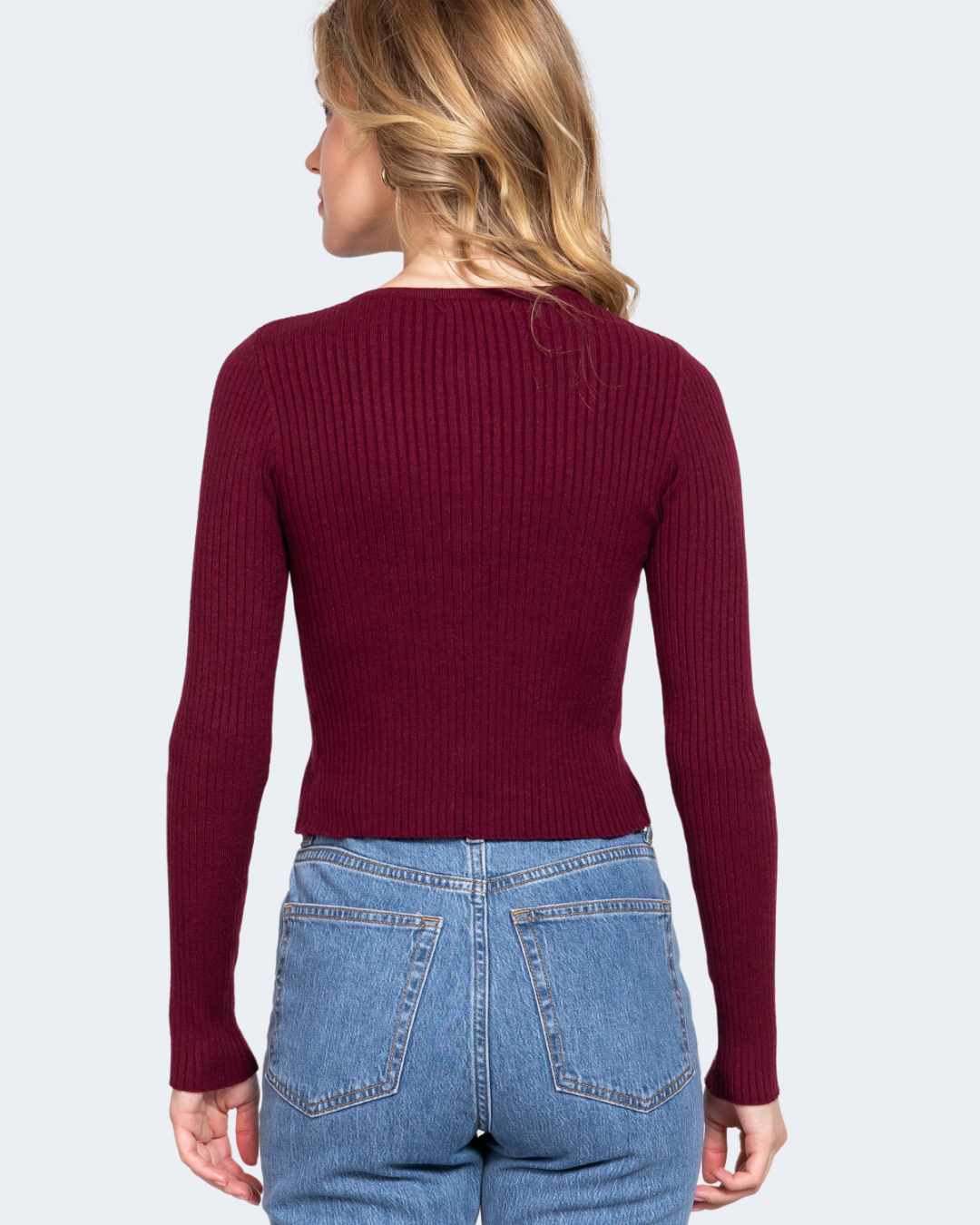 SWEATER ACTIVE VINO PARA DAMA