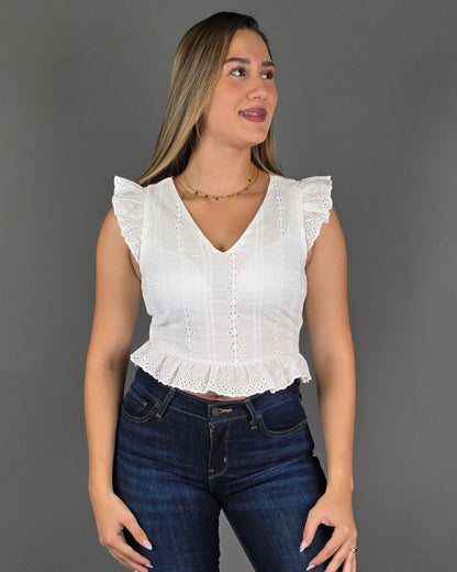 BLUSA BONAMI BLANCA PARA DAMA