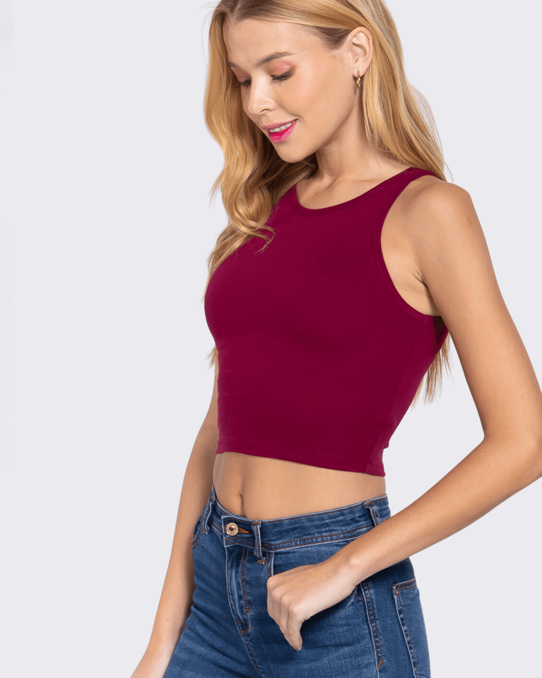 TOP ACTIVE BASIC VINO PARA DAMA