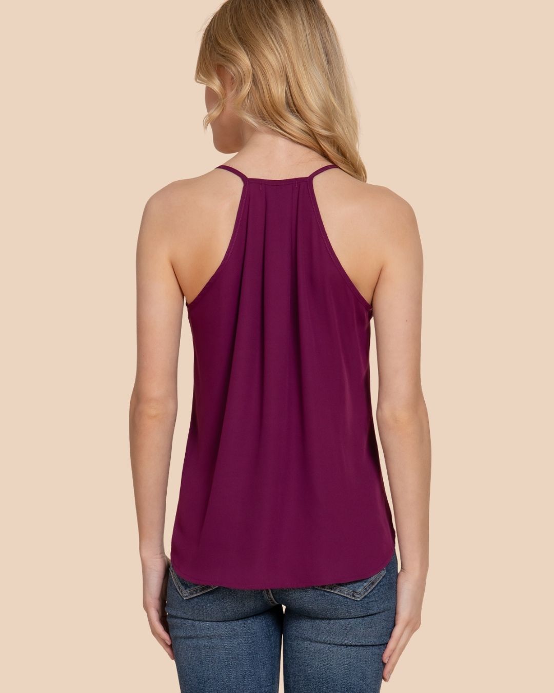 BLUSA ACTIVE BASIC MORADA PARA DAMA