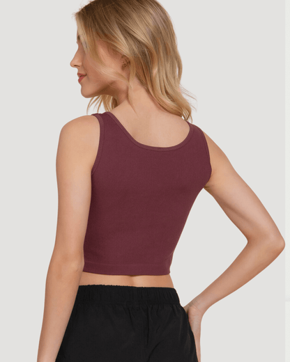 TOP ACTIVE BASIC VINO PARA DAMA