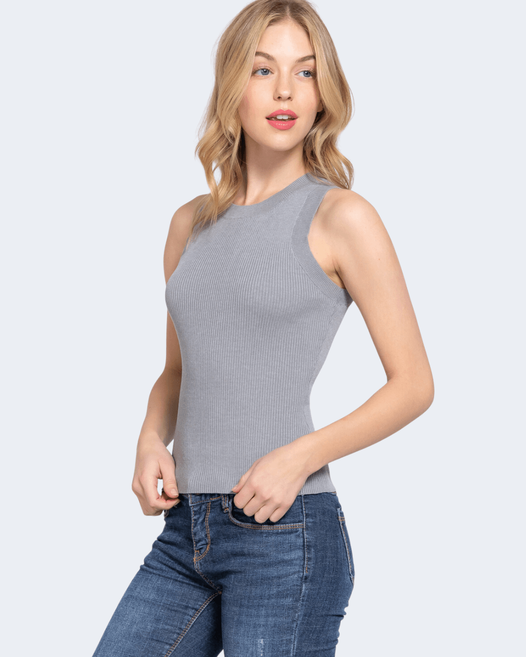 BLUSA ACTIVE BASIC GRIS