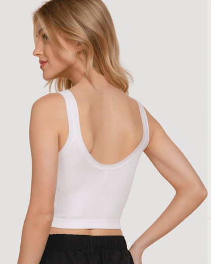 TOP ACTIVE BASIC BLANCA PARA DAMA