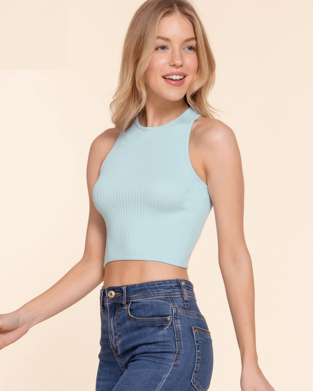 BLUSA ACTIVE BASIC VERDE MENTA