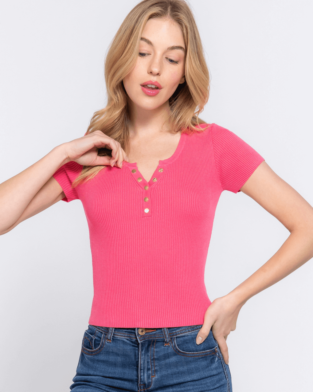 BLUSA ACTIVE BASIC ROSADA