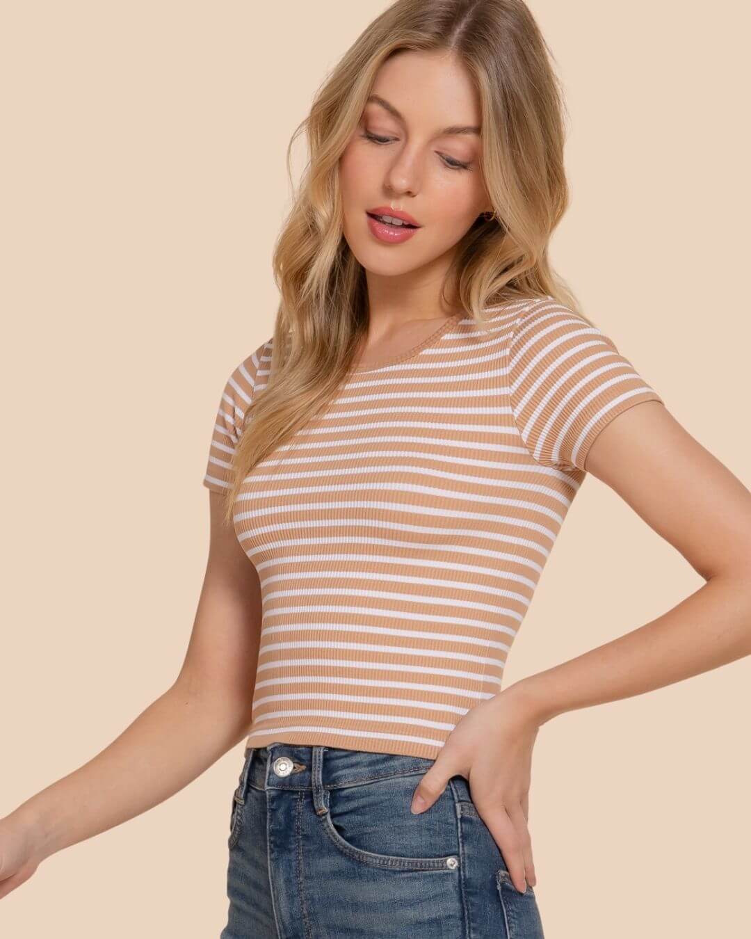 BLUSA ACTIVE BASIC DE RAYAS