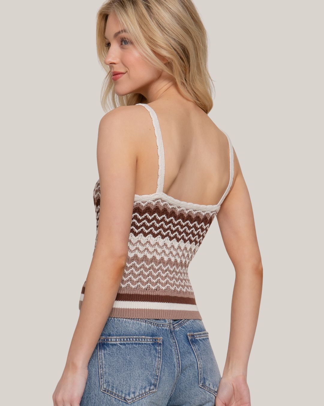 BLUSA ACTIVE TEJIDA DE TIRANTES