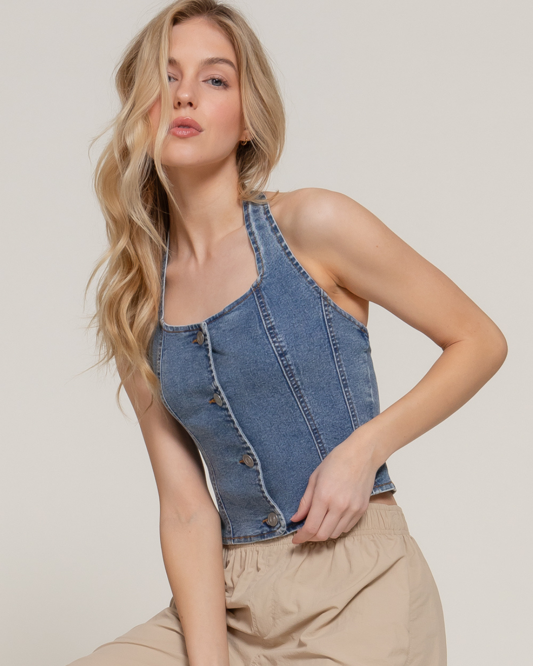 BLUSA ACTIVE MEZCLILLA