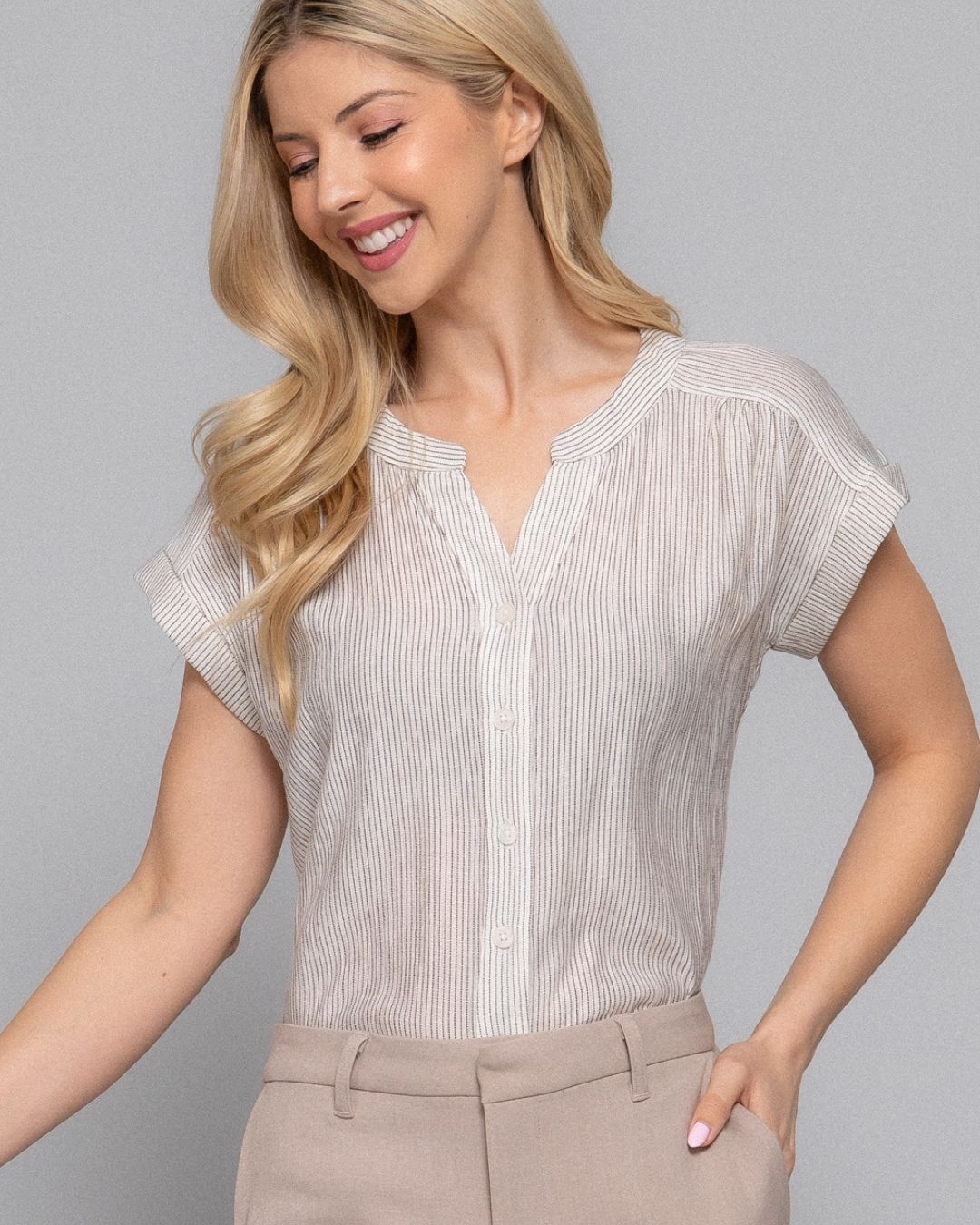 BLUSA ACTIVE BASIC BLANCA PARA DAMA
