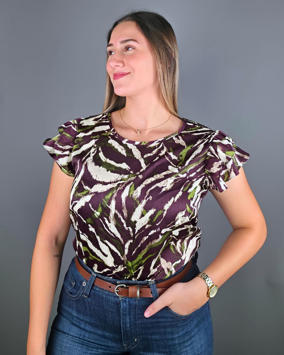 BLUSA TOGETHER MORADA PARA DAMA