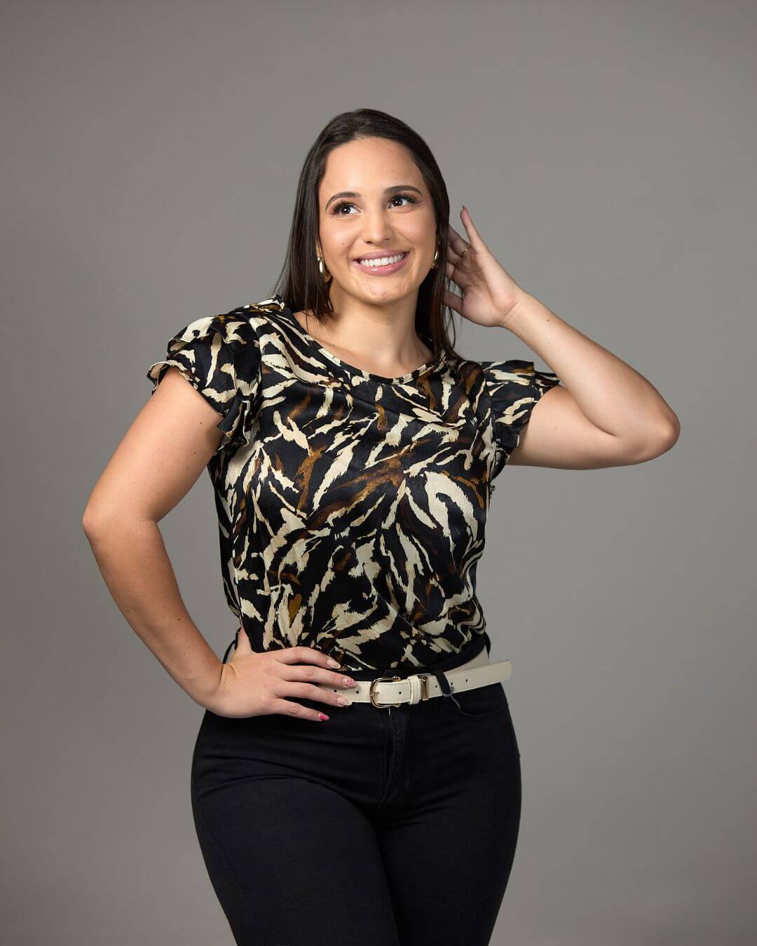 BLUSA TOGETHER NEGRA PARA DAMA