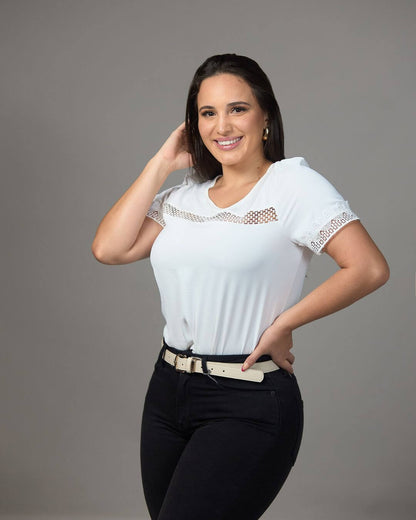 BLUSA TOGETHER BLANCA PARA DAMA