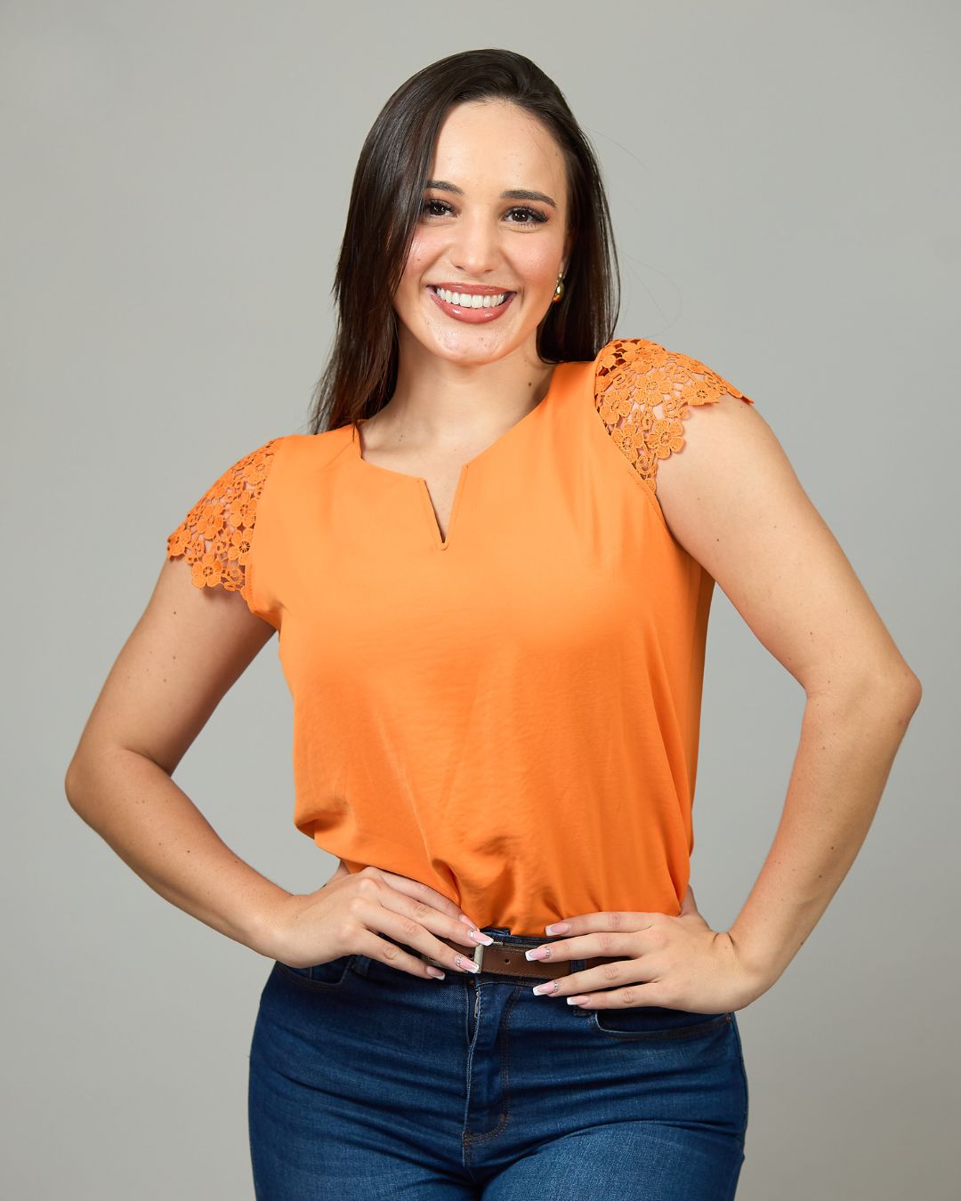BLUSA TOGETHER NARANJA PARA DAMA