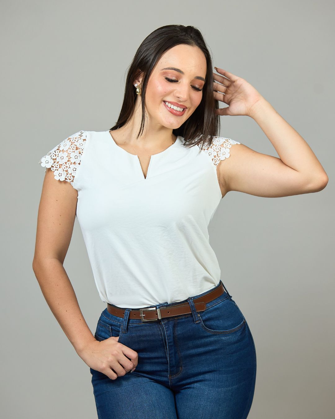 BLUSA TOGETHER BLANCA PARA DAMA