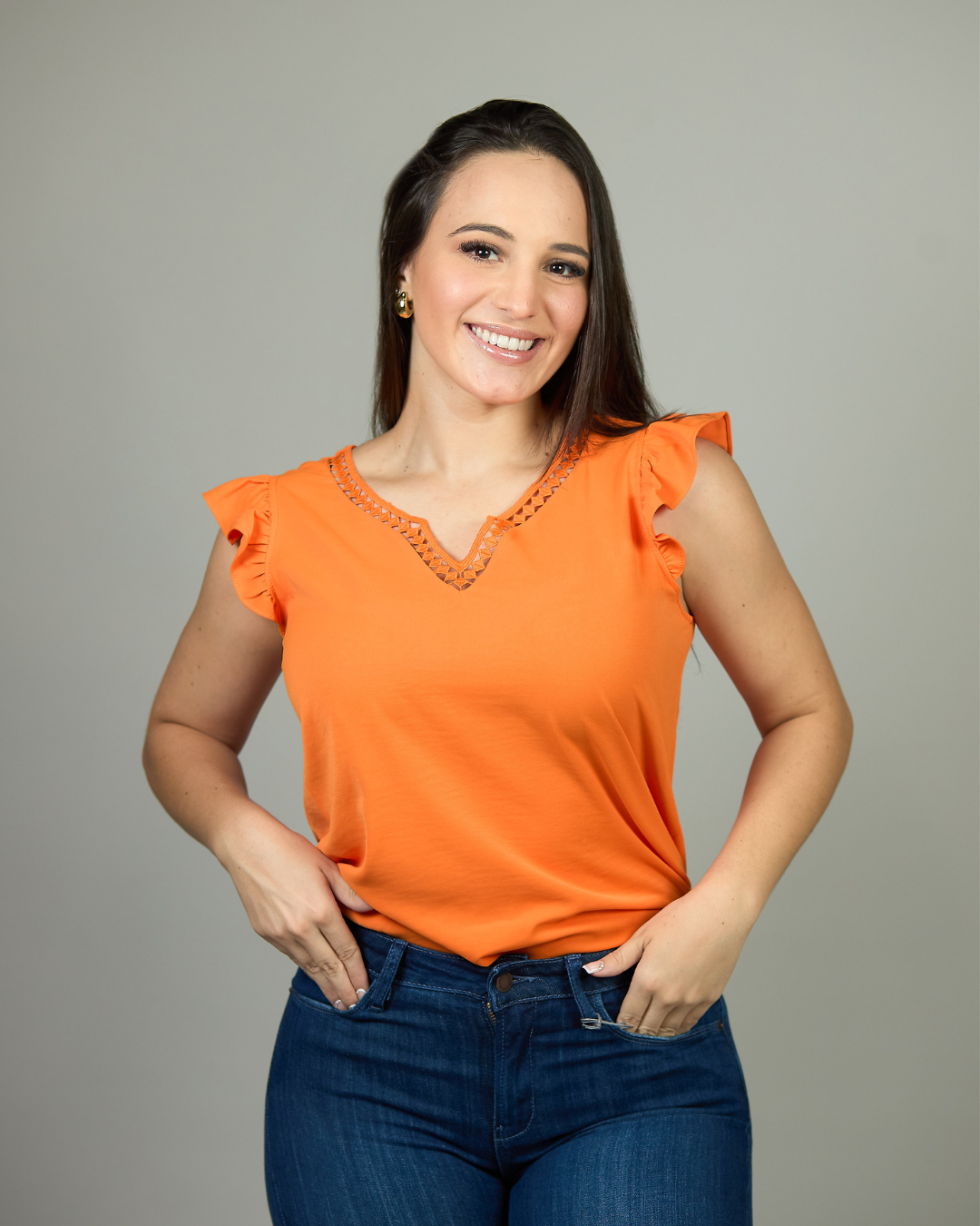 BLUSA TOGETHER NARANJA PARA DAMA