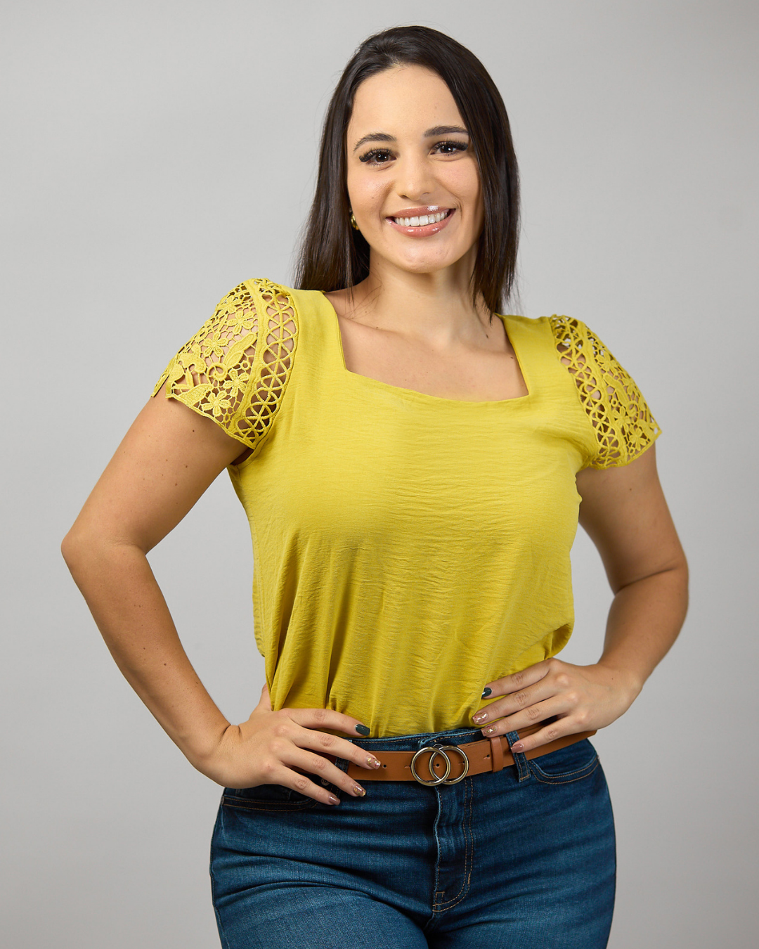 BLUSA TOGETHER MOSTAZA PARA DAMA