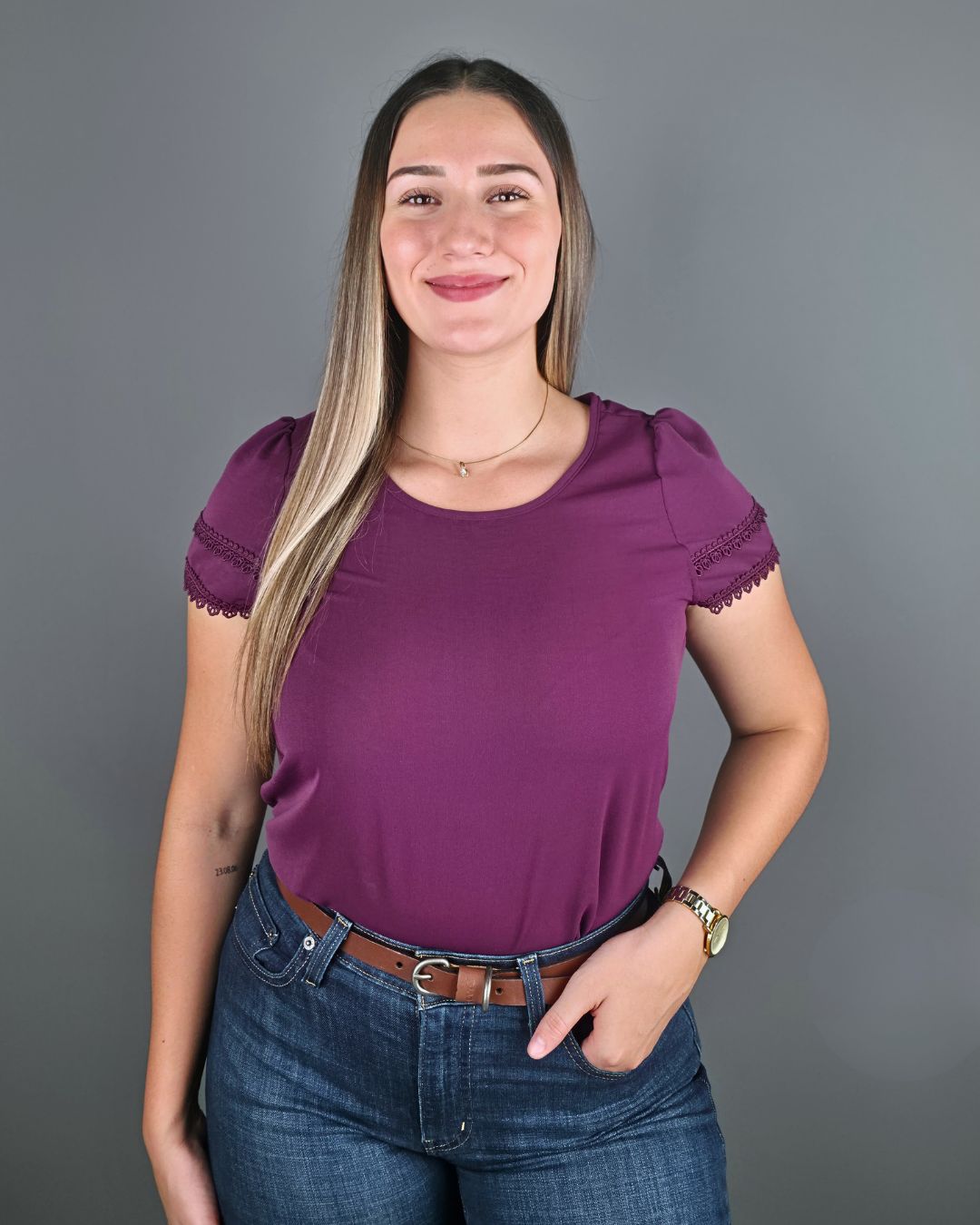 BLUSA TOGETHER MORADA PARA DAMA