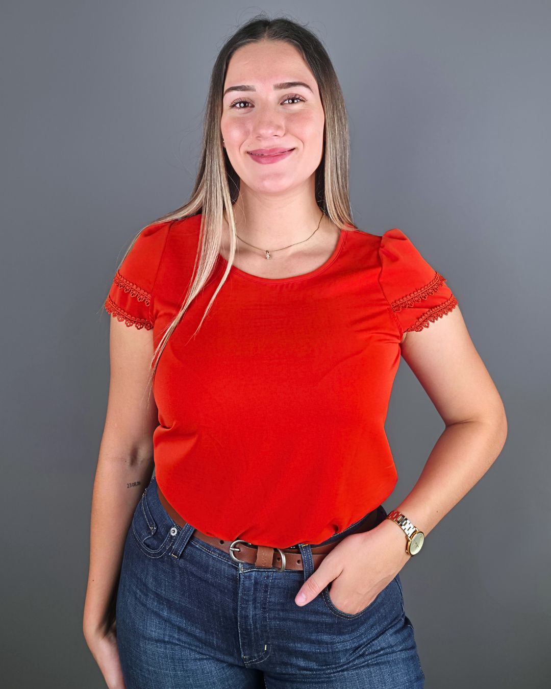 BLUSA TOGETHER TERRACOTA PARA DAMA