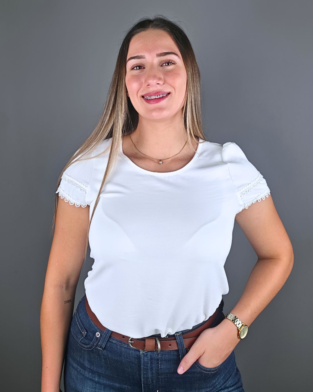 BLUSA TOGETHER BLANCA PARA DAMA