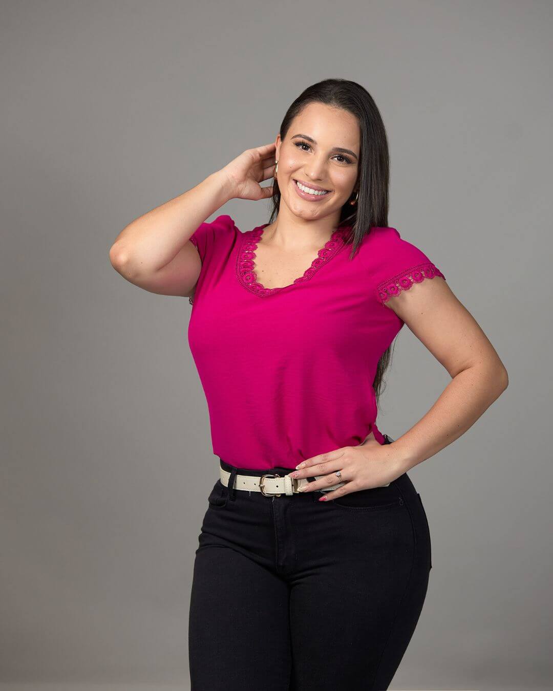BLUSA TOGETHER FUCSIA PARA DAMA