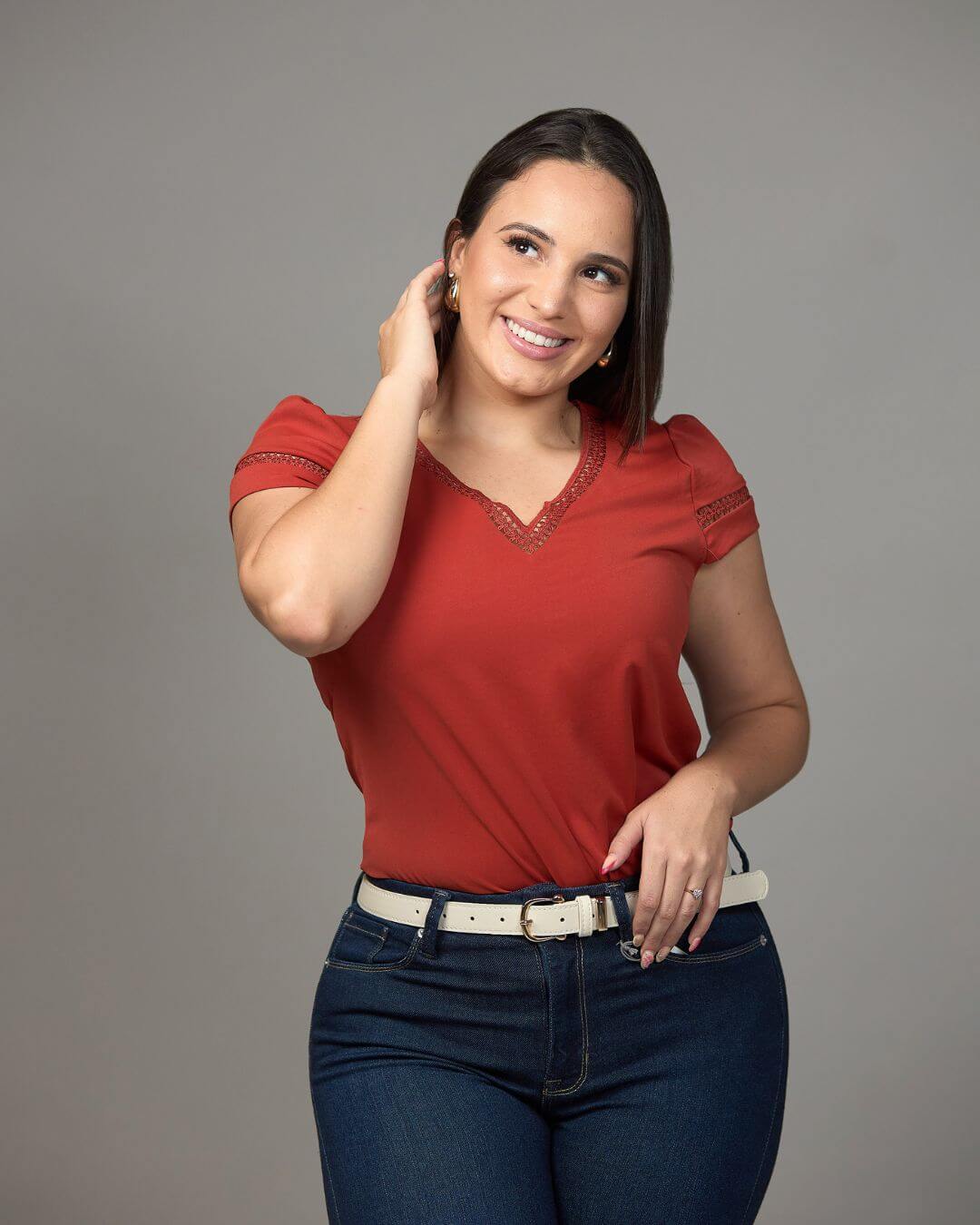BLUSA TOGETHER TERRACOTA PARA DAMA