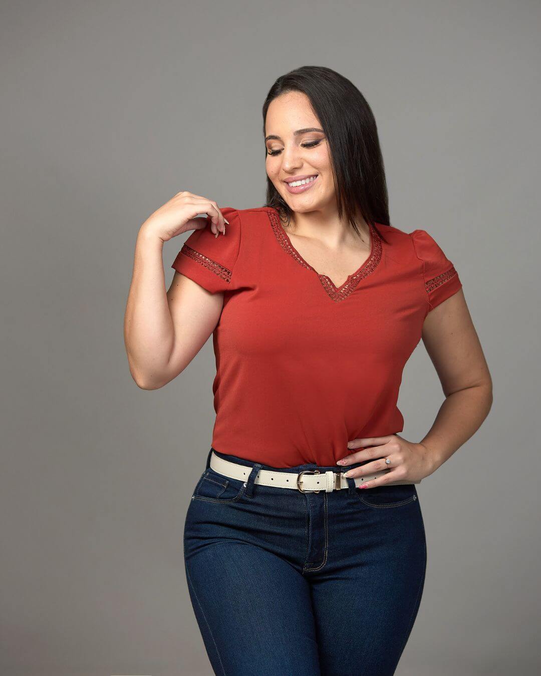 BLUSA TOGETHER TERRACOTA PARA DAMA