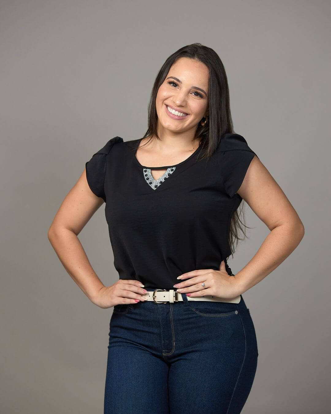 BLUSA TOGETHER NEGRA PARA DAMA