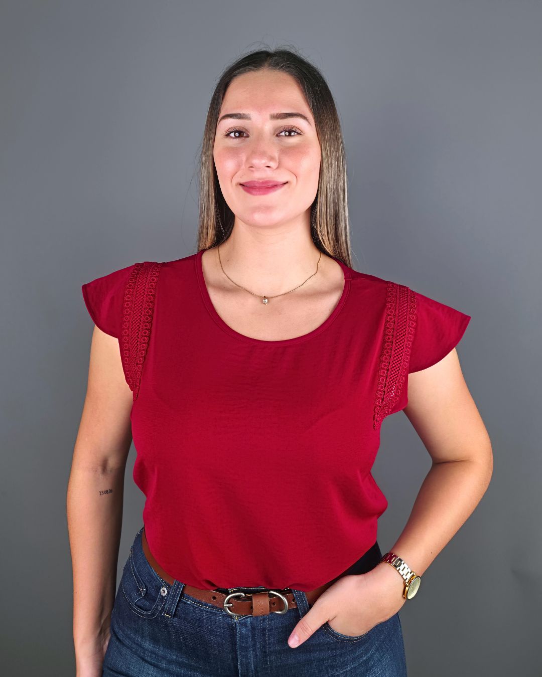 BLUSA TOGETHER ROJA PARA DAMA