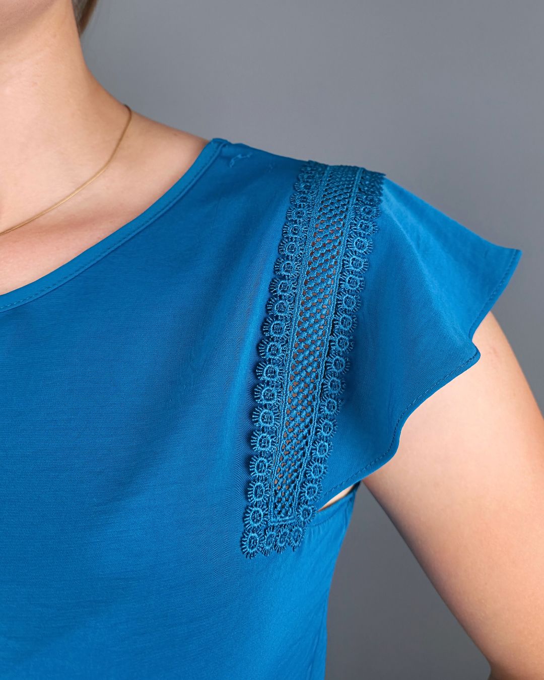 BLUSA TOGETHER TURQUESA PARA DAMA