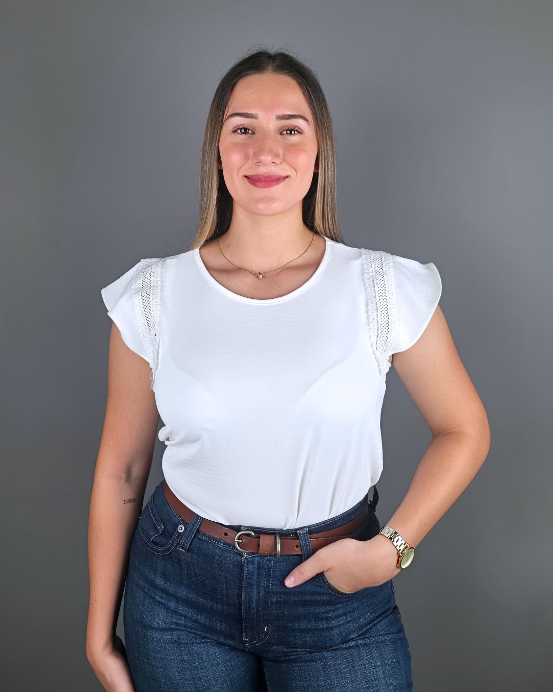 BLUSA TOGETHER BLANCA PARA DAMA