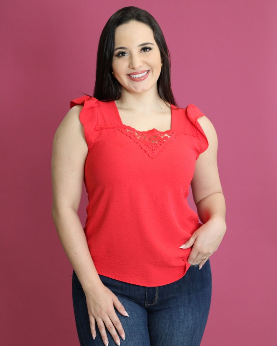 BLUSA TOGETHER ROJA PARA DAMA