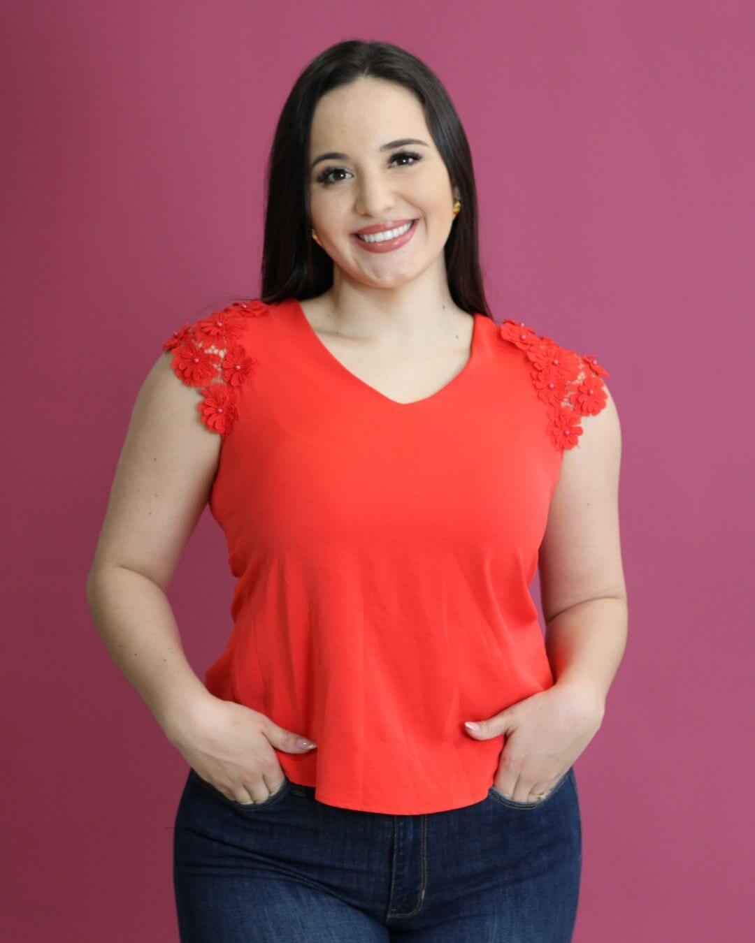BLUSA TOGETHER ROJA PARA DAMA