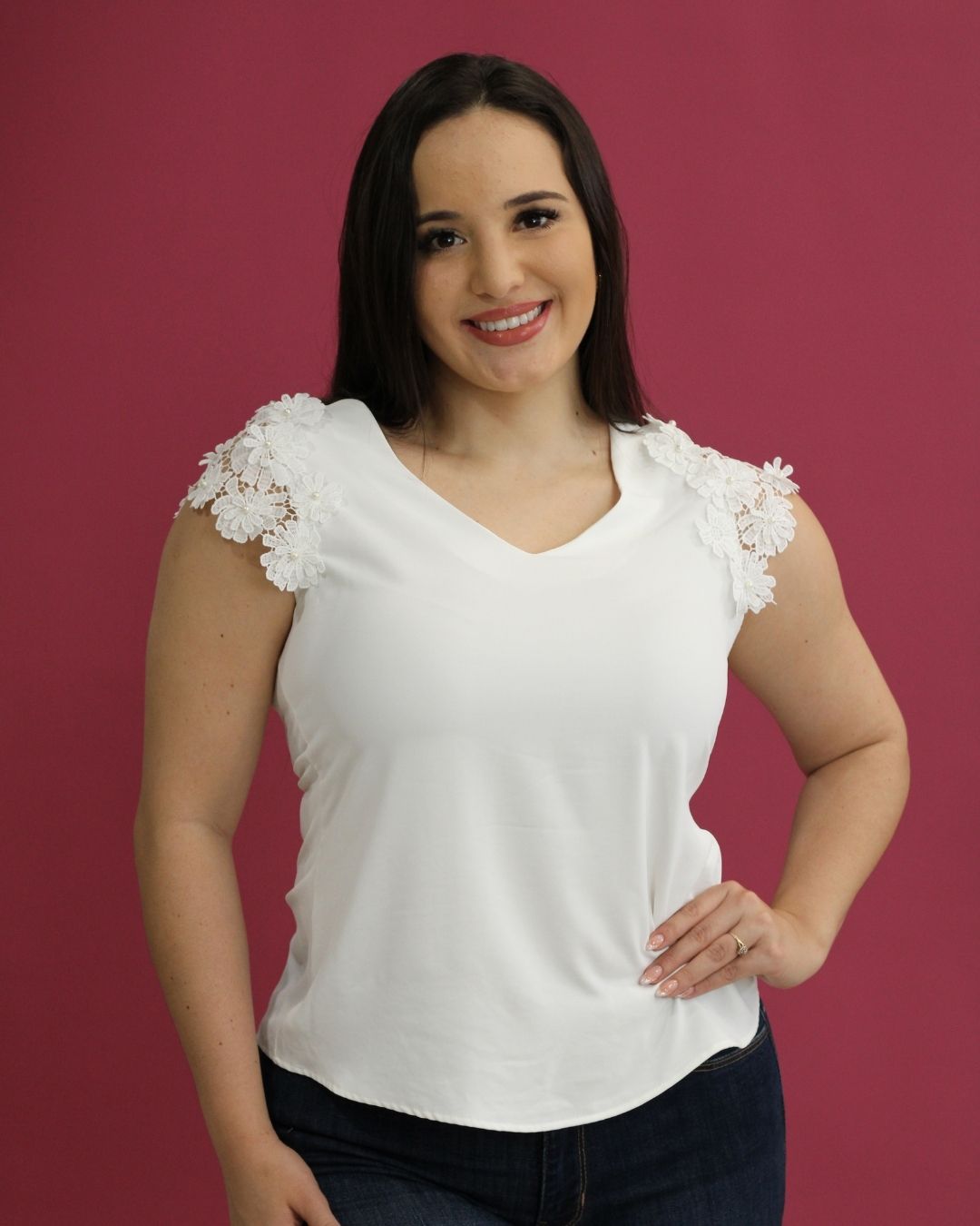BLUSA TOGETHER BLANCA PARA DAMA